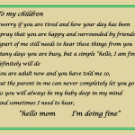 To my children